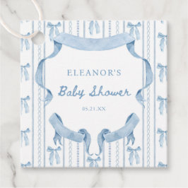 Etiquetas Para Recuerdos Blue Bow Coquette Blue Boy baby Shower