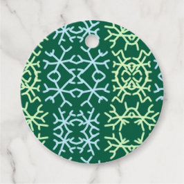 Etiquetas Para Recuerdos Blue gr Nieve flakes patrón de nieve Navidad