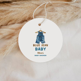 Etiquetas Para Recuerdos Blue Jean Boy Western Baby Shower