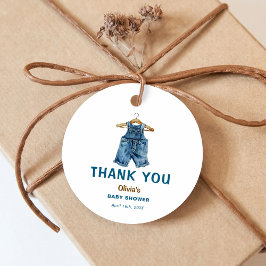 Etiquetas Para Recuerdos Blue Jean Boy Western Baby Shower Gracias