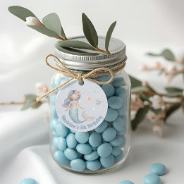 Etiquetas Para Recuerdos Blue Under the Sea Mermaid Birthday Party