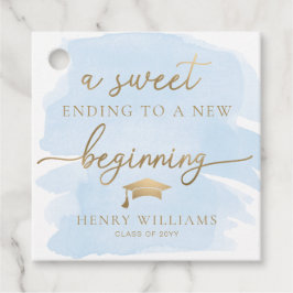 Etiquetas Para Recuerdos Blue Watercolor Sweet New Begation