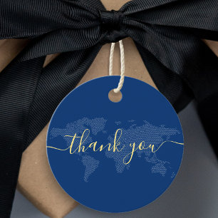 Etiquetas Para Recuerdos Blue World Map Destination Wedding Gracias