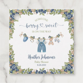Etiquetas Para Recuerdos Blueberry Berry Sweet Clothesline Baby Shower