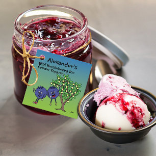 Etiquetas Para Recuerdos Blueberry Pals Funny Personalizado Jam Pie y más