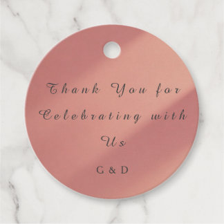 Etiquetas Para Recuerdos Blush Pink Wedding Favor Tag
