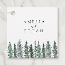 Boda acuarela Forest Wintre