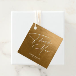 Etiquetas Para Recuerdos Boda acuarela Gracias Otoño Gold ID786