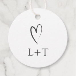 Etiquetas Para Recuerdos Boda atemporal elegante blanca y negra