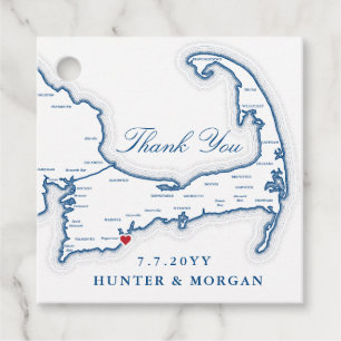 Etiquetas Para Recuerdos Boda azul de la Marina de Mapa de Caídos del Cabo