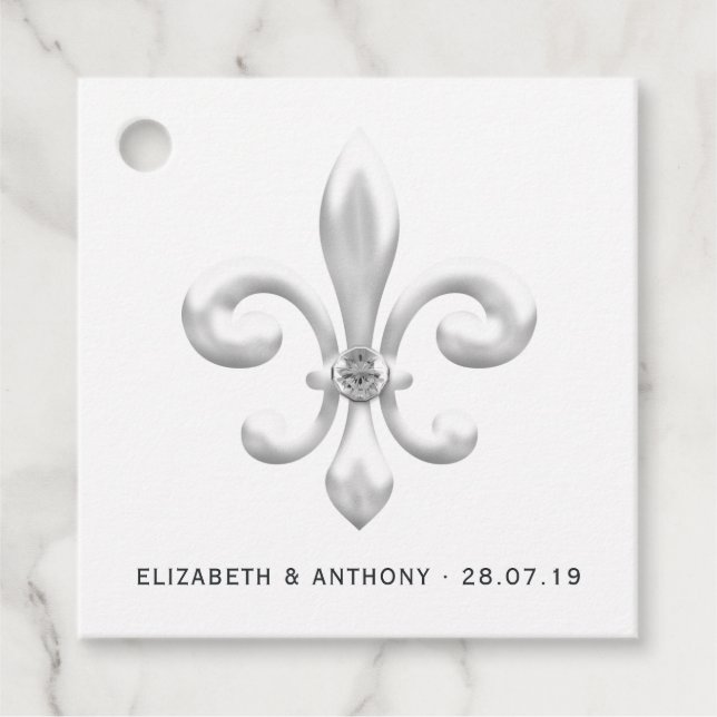 Etiquetas Para Recuerdos Boda blanco (Anverso)