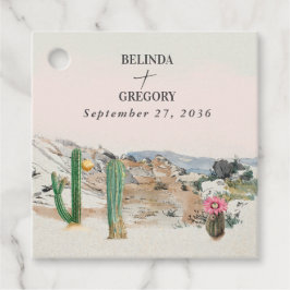 Etiquetas Para Recuerdos Boda Boho Cactus Desierto Acuarela