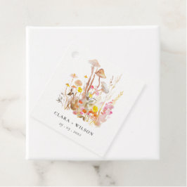 Etiquetas Para Recuerdos Boda Botánica de Otoño Chic Wildflower