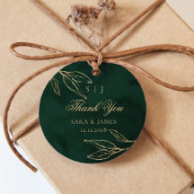 Boda botánico Green Gold Emerald