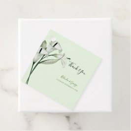Etiquetas Para Recuerdos Boda Calla Lilies Blanco Moderno