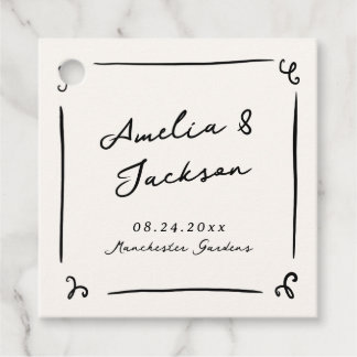 Etiquetas Para Recuerdos Boda caprichoso de mano