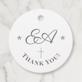 Etiquetas Para Recuerdos Boda Católica Monogramada