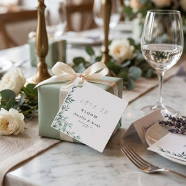 Etiquetas Para Recuerdos Boda Clásica Minimalista Estética Suave y Elegante