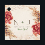 Etiquetas Para Recuerdos Boda de Acuarela Floral con Especias de Otoño<br><div class="desc">personalizar para cualquier evento</div>