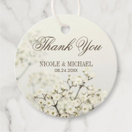 Etiquetas Para Recuerdos Boda de aliento del bebé vintage suave gracias