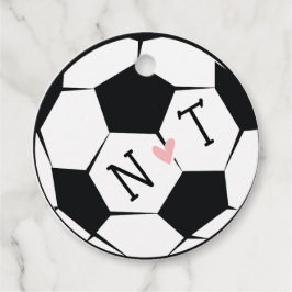 Etiquetas Para Recuerdos Boda de baloncesto de fútbol monogramado Gracias