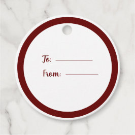 Etiquetas Para Recuerdos Boda de Borgoña con guión sencillo y elegante