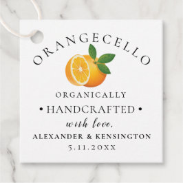 Etiquetas Para Recuerdos Boda de botellas de Orangecello