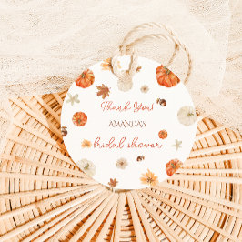 Etiquetas Para Recuerdos Boda de calabaza Boho Floral