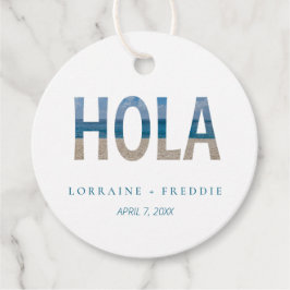 Etiquetas Para Recuerdos Boda de Destino de Mexico Beach Photo Hola