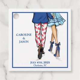 Etiquetas Para Recuerdos Boda de ducha de bogavante rojo de la pareja de mo