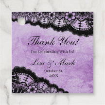 Boda de encaje negro morado gótico