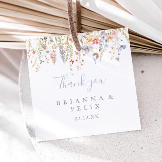 Etiquetas Para Recuerdos Boda de Flor Silvestre Verano Multicolor (Subido por el creador)