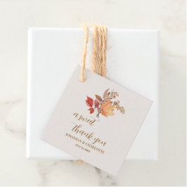 Etiquetas Para Recuerdos Boda de flores boho de otoño rústico moderno