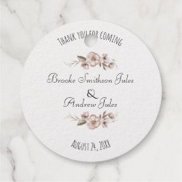 Etiquetas Para Recuerdos Boda De Flores Silvestres De Doble Lado Gracias