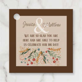 Etiquetas Para Recuerdos Boda de Flores Silvestres Floral Elegante Diversió