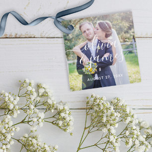 Etiquetas Para Recuerdos Boda de fotografía de caligrafía elegante de moda