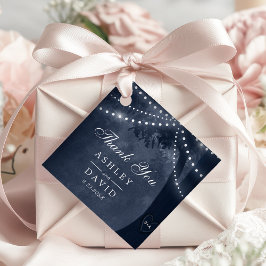 Etiquetas Para Recuerdos Boda de Iniciales Esculpidas de la Marina Rustic T