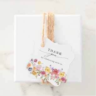 Etiquetas Para Recuerdos Boda de jardín de flores silvestres de primavera c