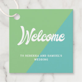 Etiquetas Para Recuerdos Boda de la bolsa de la cesta de regalo de bienveni