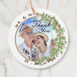 Etiquetas Para Recuerdos Boda de la elegancia floral encantada