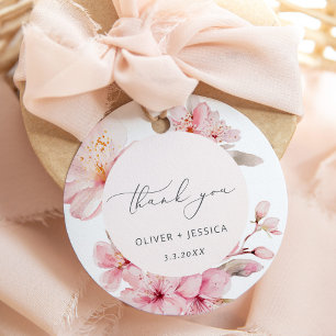 Etiquetas Para Recuerdos Boda de la floración del cerezo de Sakura