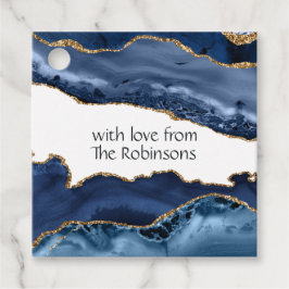 Etiquetas Para Recuerdos Boda de la Marina y el Agate de Oro