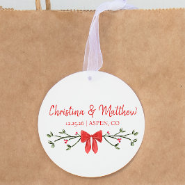 Etiquetas Para Recuerdos Boda de Navidades de vacaciones de invierno de Mod