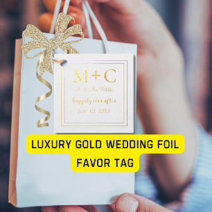 Etiquetas Para Recuerdos Boda de oro de lujo