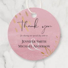 Etiquetas Para Recuerdos BODA de oro rosado y polvoriento