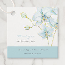 Etiquetas Para Recuerdos Boda de orquídeas azules suaves