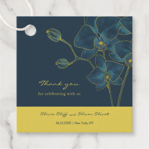 Etiquetas Para Recuerdos Boda de orquídeas azules suaves