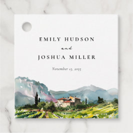 Etiquetas Para Recuerdos Boda de paisajes de invierno rústico