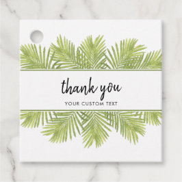 Etiquetas Para Recuerdos Boda de palmera tropical