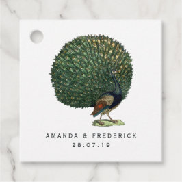 Etiquetas Para Recuerdos Boda de pavo real